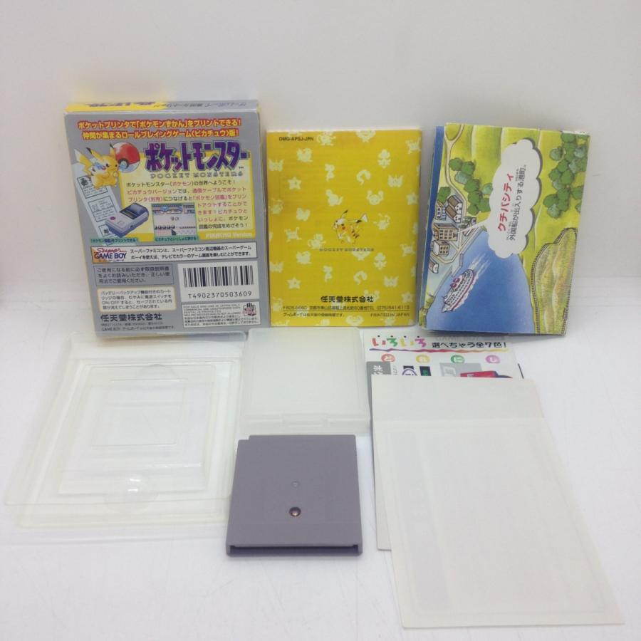 ポケットモンスター ピカチュウ/ゲームボーイ(GB)/箱・説明書あり