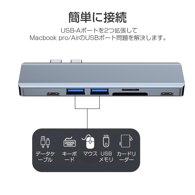 明誠 ドッキングステーション 7in1 高速データ伝送 機能拡張 macBook