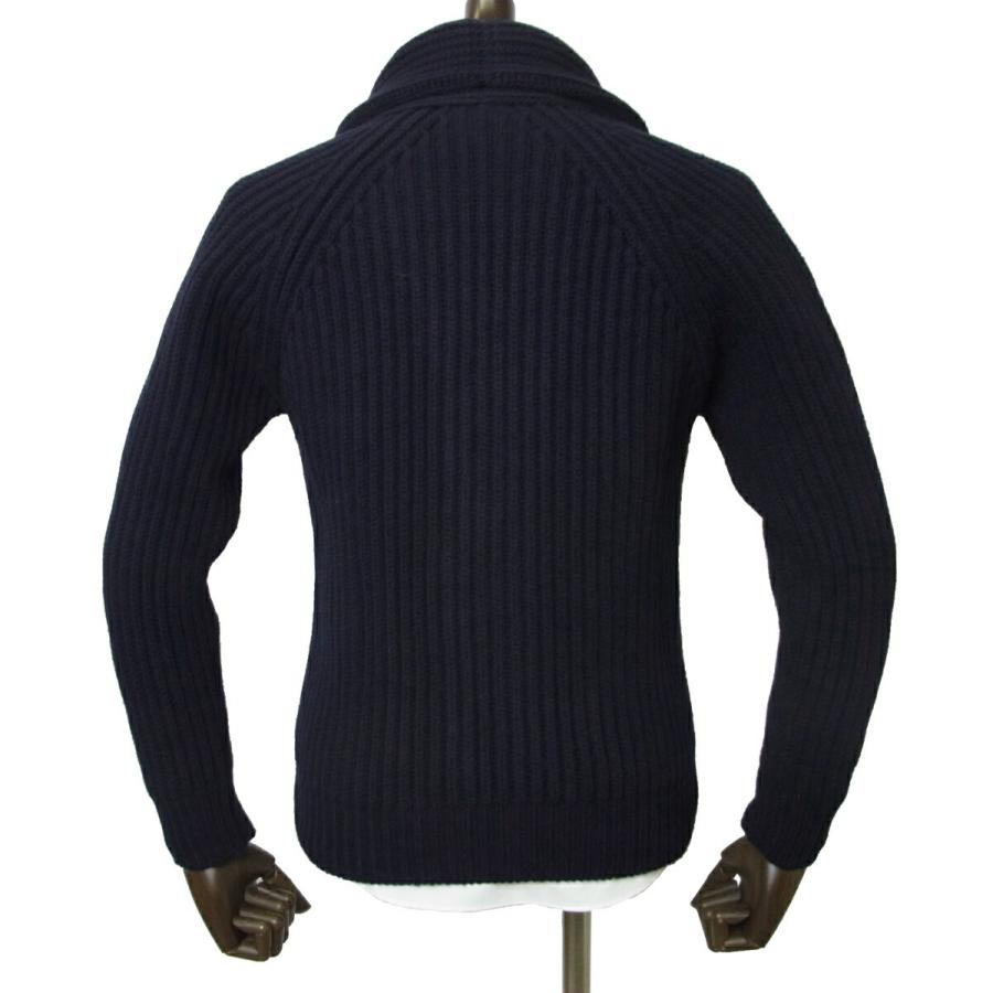 MC GEORGE マックジョージ ウールカシミヤ 畦編み ショールカラー