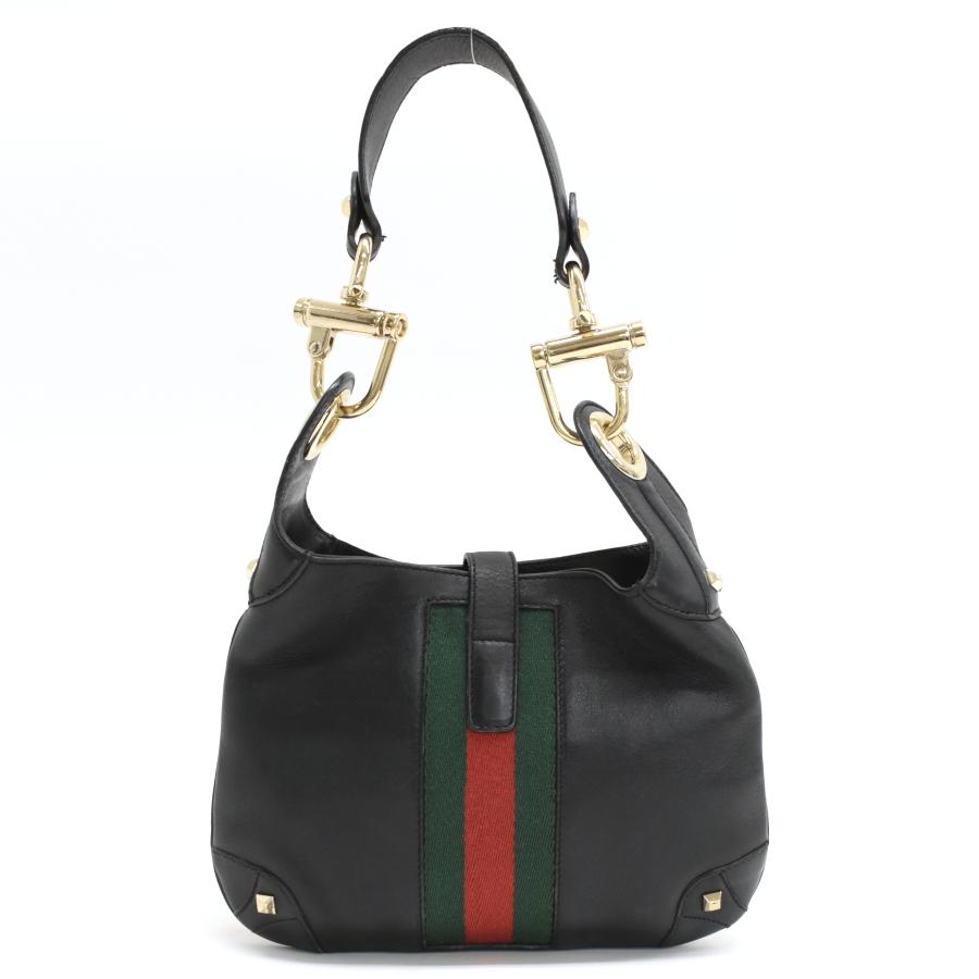 ウェビング グッチ ジャッキー ハンドバッグ 120885 シェリーライン