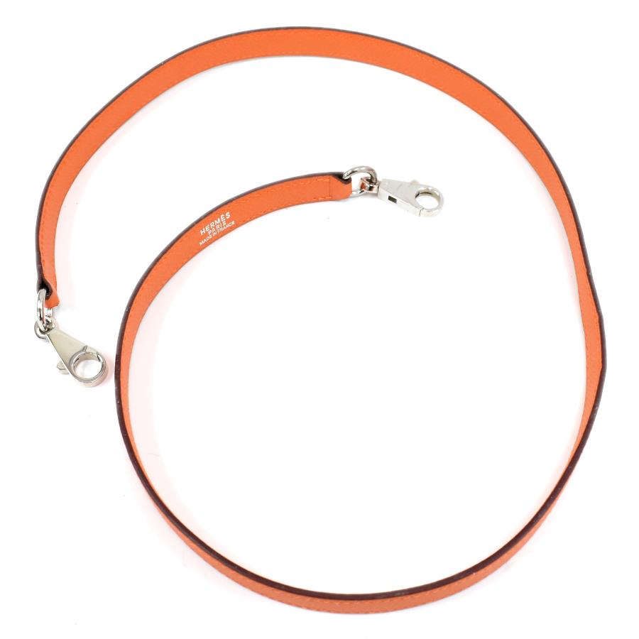 HERMES（エルメス） 1点限定 ショルダーストラップ レザー オレンジ系