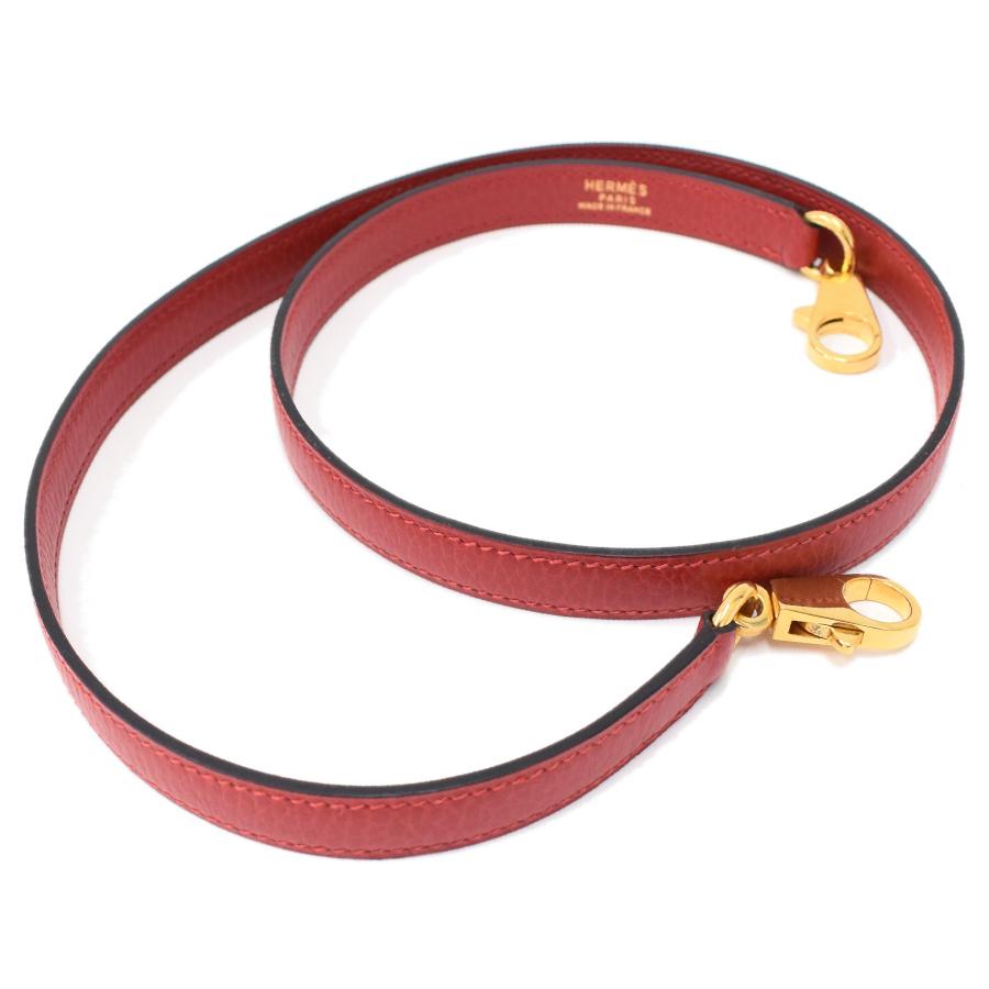 HERMES（エルメス） 1点限定 ショルダーストラップ レザー レッド