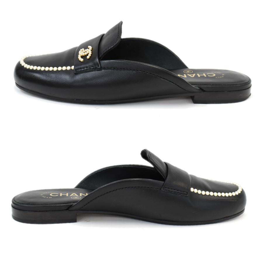 CHANEL（シャネル） ミュール サンダル G35798 ココマーク レザー