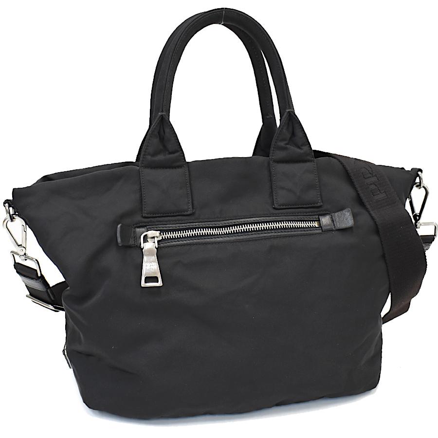 PRADA（プラダ） リバーシブル 2way トートバッグ ナイロン ブラック