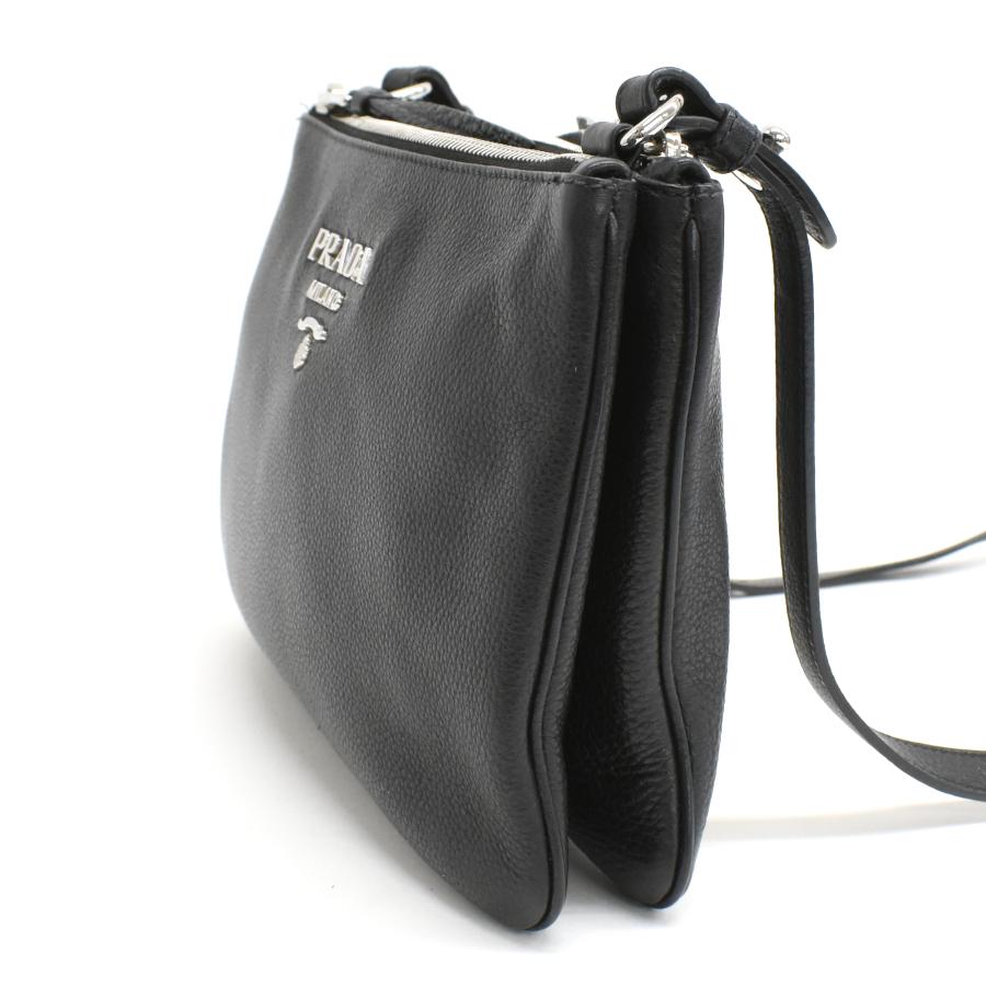 PRADA（プラダ） ダブルジップ ショルダーバッグ 1BH046 VITELLO