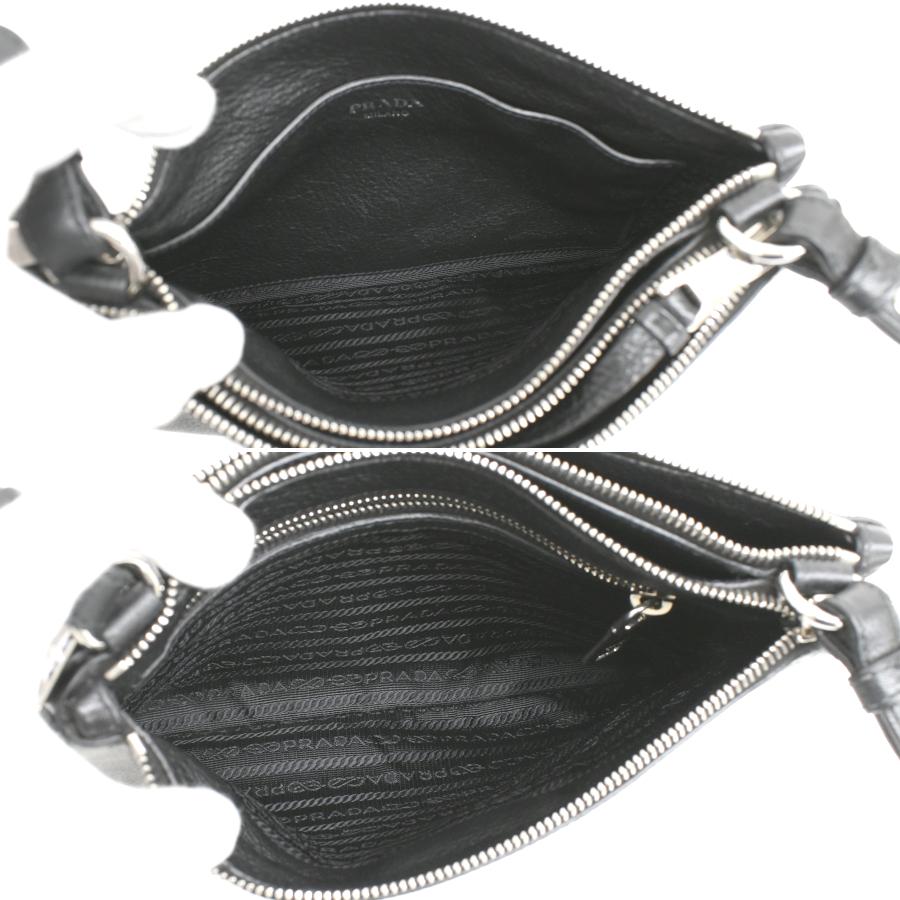 PRADA（プラダ） ダブルジップ ショルダーバッグ 1BH046 VITELLO