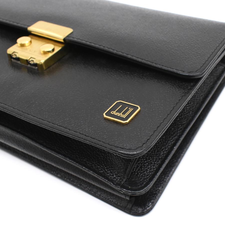dunhill（ダンヒル） セカンドバッグ クラッチバッグ レザー ブラック