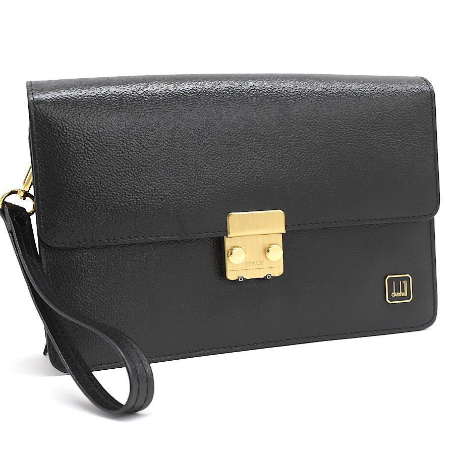 dunhill（ダンヒル） セカンドバッグ クラッチバッグ レザー ブラック
