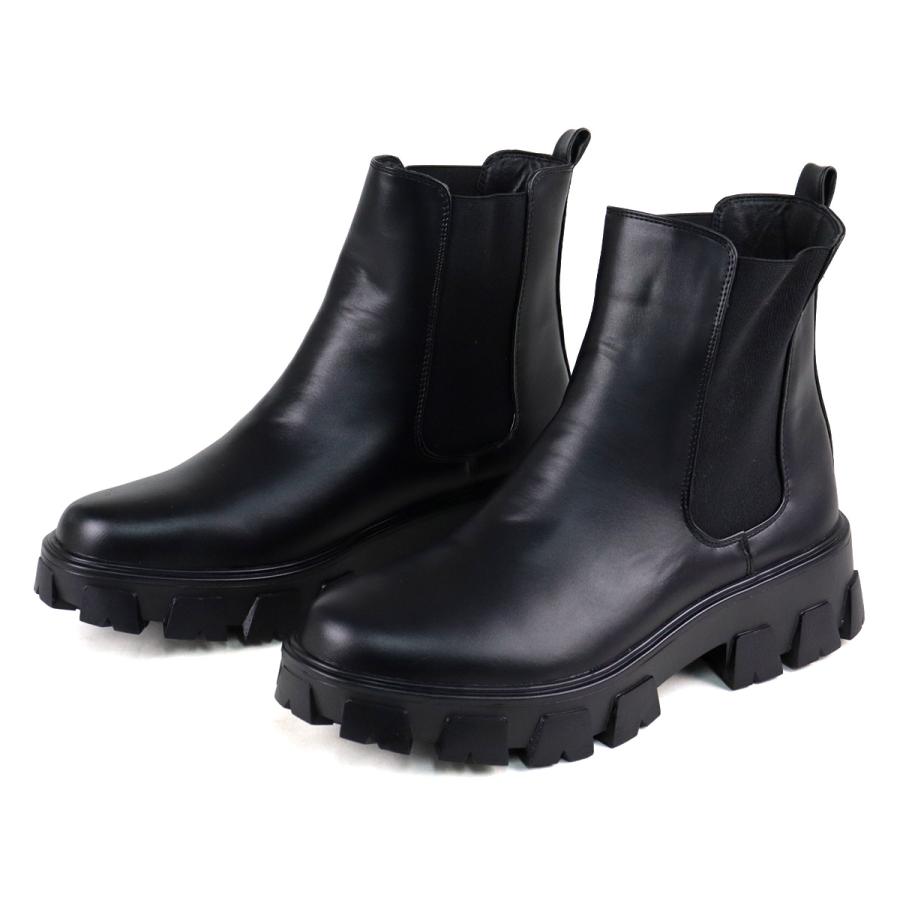 ブーツ メンズ 厚底 5cmヒール サイドゴア 歩きやすい 防滑 No.1726