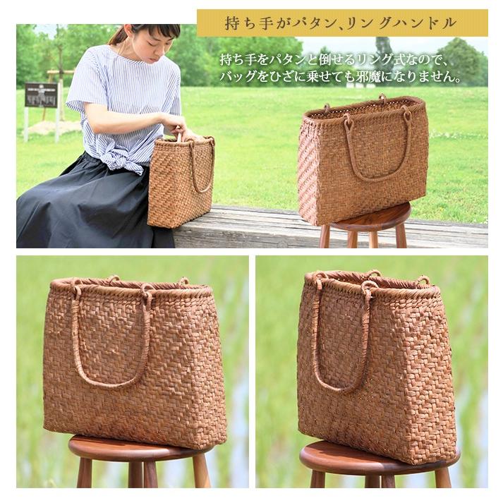 山葡萄 かごバッグ 大 ショルダーバッグ 肩掛けリングハンドル 7日以内