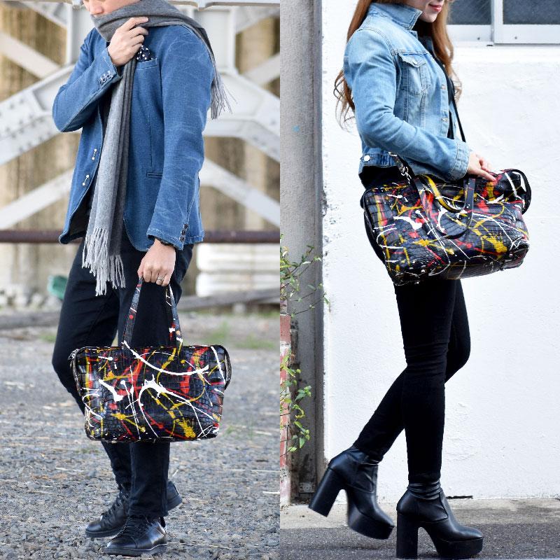 クロコダイル トートバッグ メンズ レディーズ 本革 2way 斜めがけ