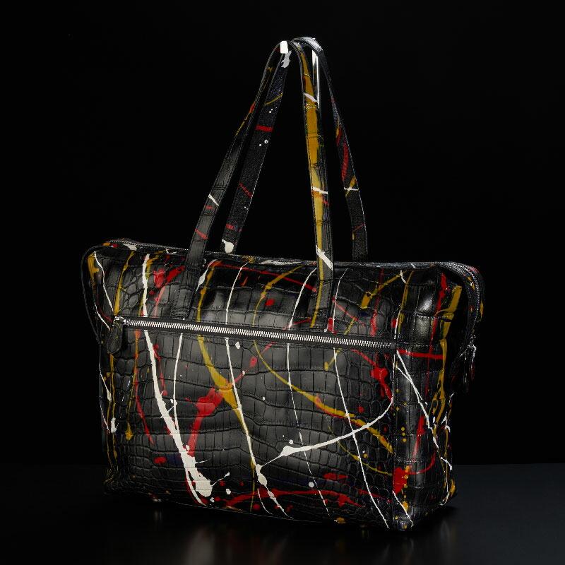 クロコダイル トートバッグ メンズ レディーズ 本革 2way 斜めがけ