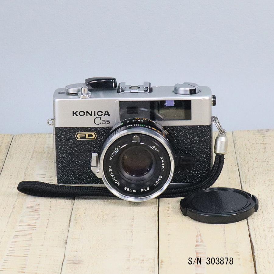 中古】【保証付 】 コニカ KONICA C35 FD S/N 303878（ケース