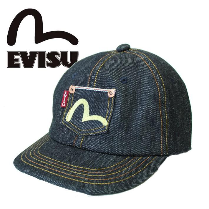 EVISU エヴィス キャップ CAP デニム カモメ ポケット 限定生産