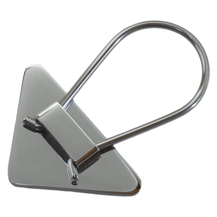 PRADA（プラダ） キーリング トライアングルロゴ ブラック 2PS395 2BA6