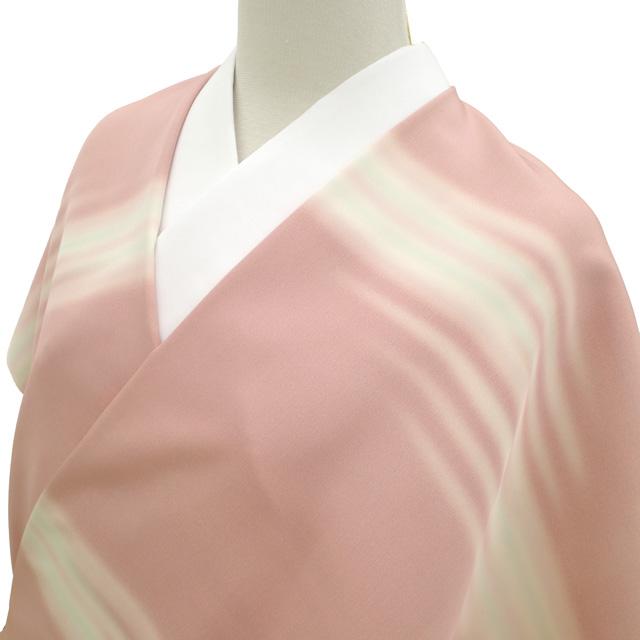 長襦袢 襦袢 反物 未使用 正絹 本場奄美大島泥染 ピンクベージュ 霞