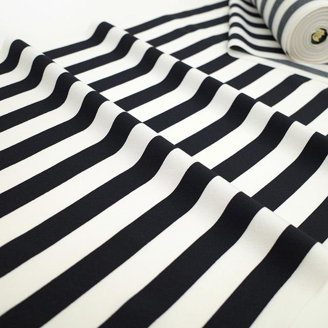 小紋 着物 着尺 反物 板場友禅 白 黒 モノトーン 粋 ストライプ 縞 浜