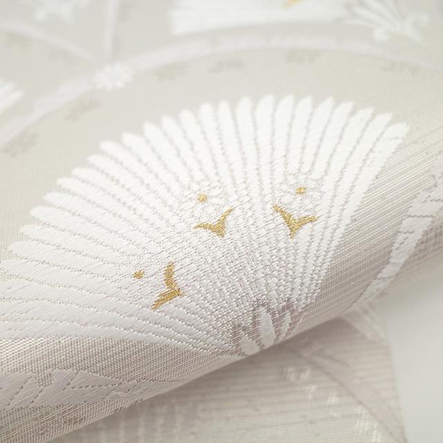 袋帯 フォーマル 未使用 正絹 京都 西陣 プラチナ箔 金糸 パール