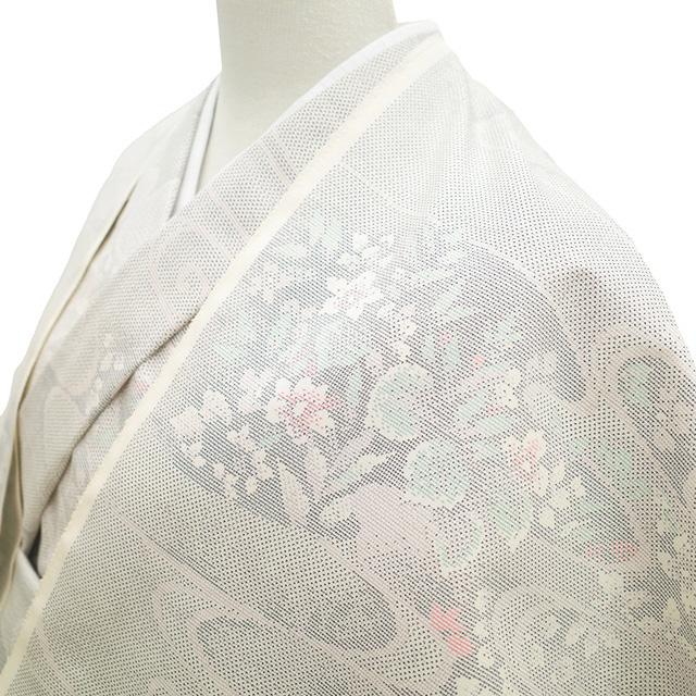 本場大島紬 着物 着尺 反物 正絹 白大島 大島紬 丸宮織物 7マルキ