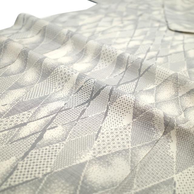 本場大島紬 着物 未使用 正絹 白大島 大島紬 12マルキ 入来玄彩 新古