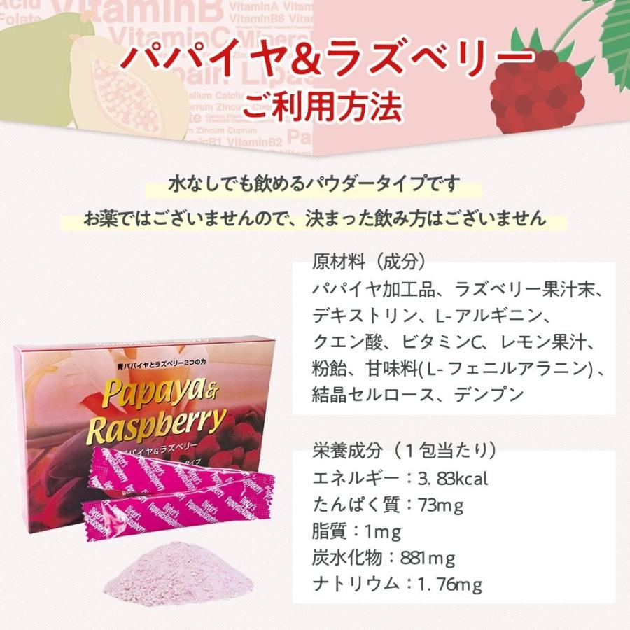 パパイヤ＆ラズベリー 30包 ダイエットサポート 脂肪 分解 酵素 L