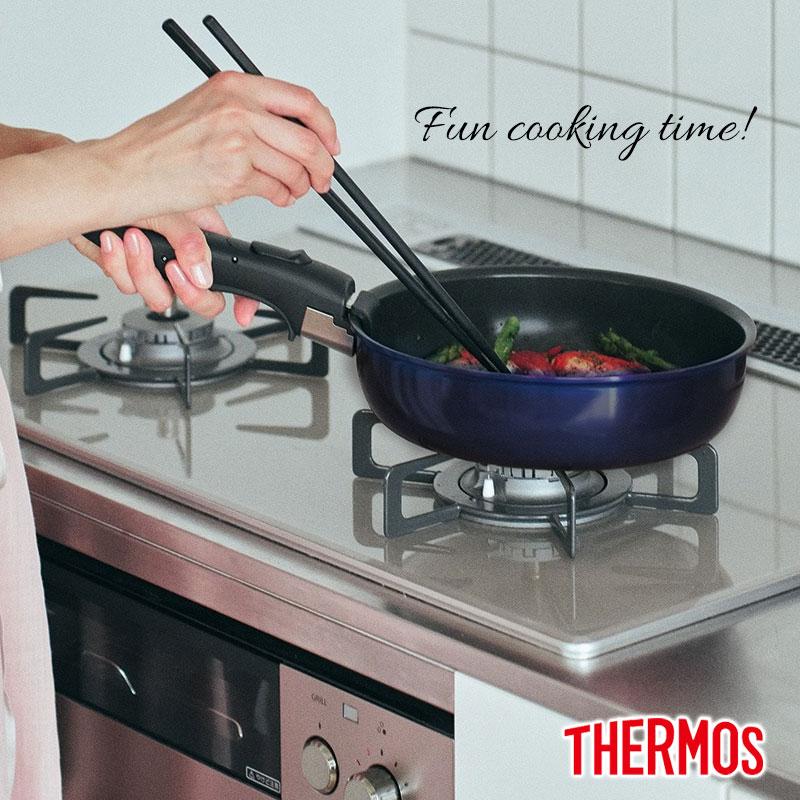 みよし漆器本舗 5％OFF THERMOS サーモス 取っ手のとれるフライパン