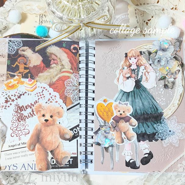 コラージュ 人物 ステッカー セット おしゃれ シール 女の子