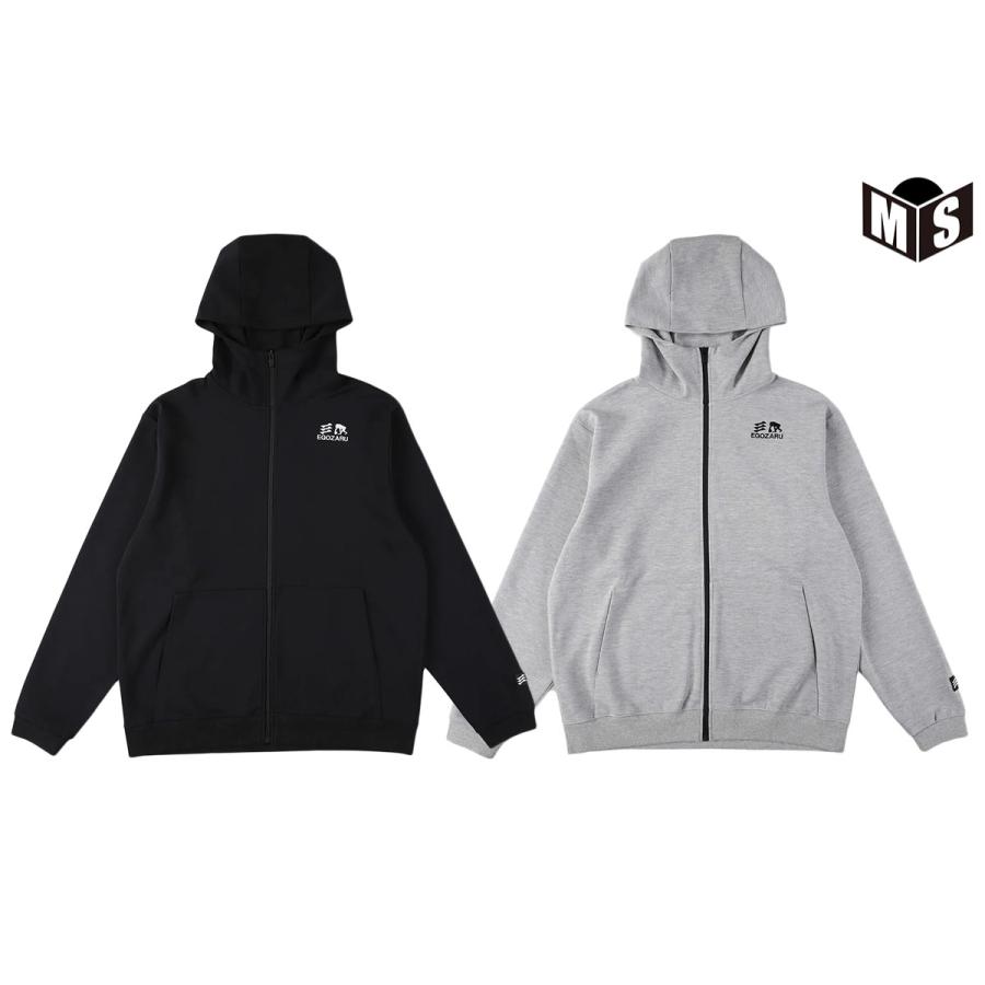 EGOZARU（エゴザル） ダブルフェイス スウェット ZIPアップパーカ