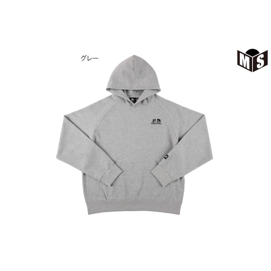 EGOZARU（エゴザル） ダブルフェイス スウェット プルオーバーパーカ