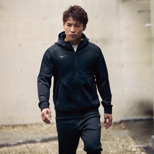 ミズノ公式 ストレッチスウェットフーディ ユニセックス ブラック