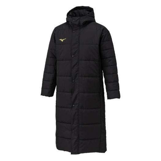 MIZUNO（ミズノ） ミズノ公式 中綿ロングコート ブラック×ブラック