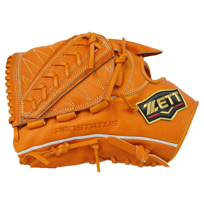 ZETT 硬式グローブ 内野用 オレンジ 型良‼️ ZETT 硬式野球グローブ