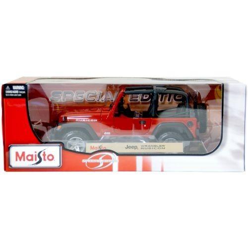 マイスト Jeep Wrangler Rubicon Red 1/18 Maisto ミニカー ジープ