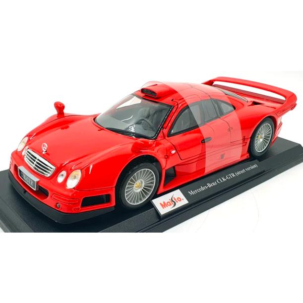マイスト ミニカー ベンツ CLK GTR Street Version Red 1/18 Maisto