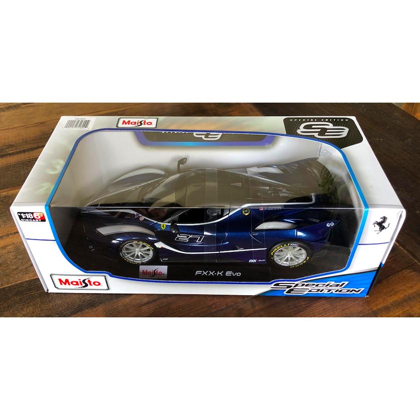 マイスト ミニカー フェラーリ FXX K EVO Blue 1/18 MAISTO Ferrari 青