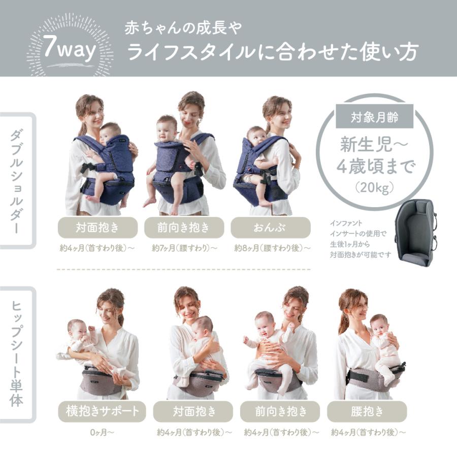 MiaMily ミアミリー 公式 ヒップシート 抱っこ紐 ヒップスタープラス