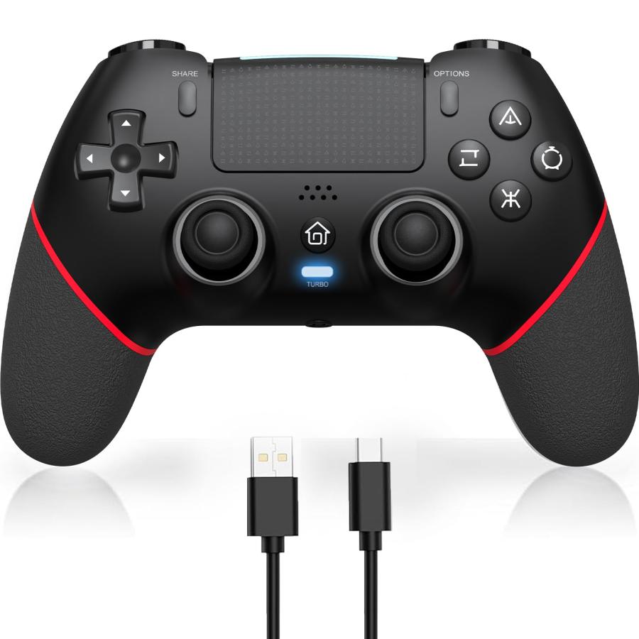 2024春登場PS4コントローラー】 p4コントローラー 自動連射 背面ボタン