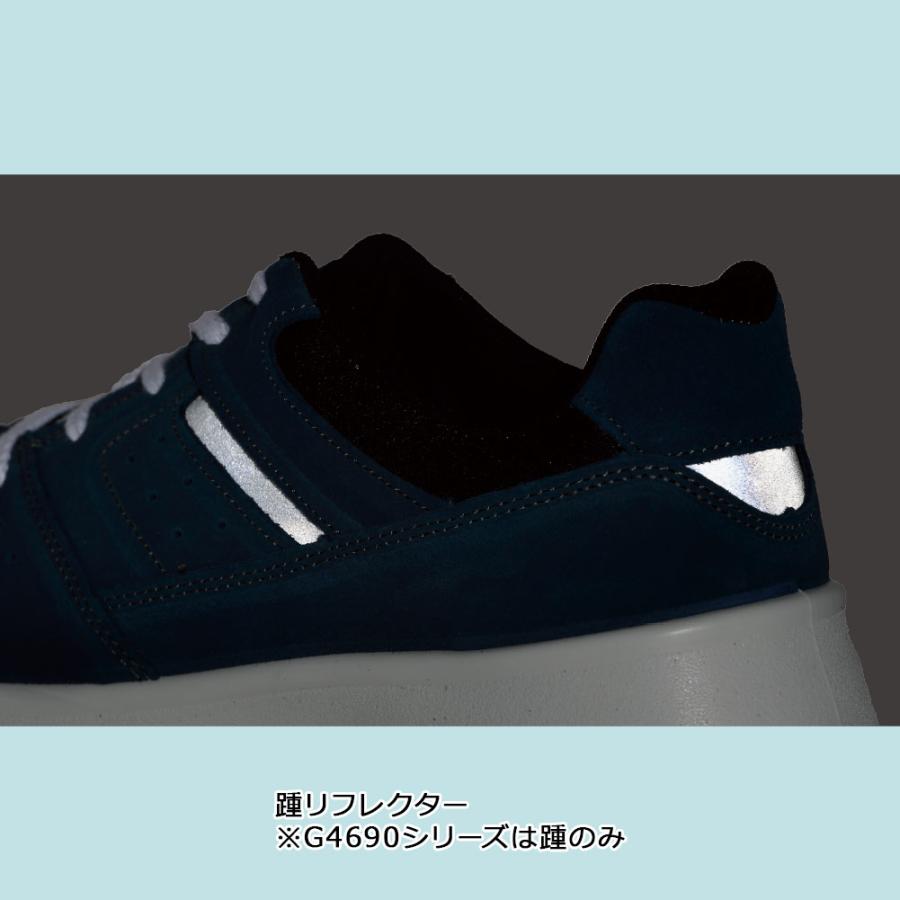 ミドリ安全 安全靴 G4555 静電 (バンドタイプ) ブルー 23.5〜28.0