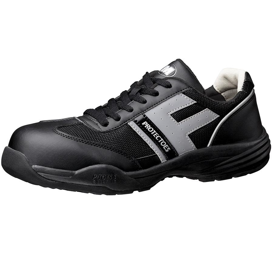 ミドリ安全 先芯入りスニーカー プロテクトウズ5 PF-110 ブラック 22.0