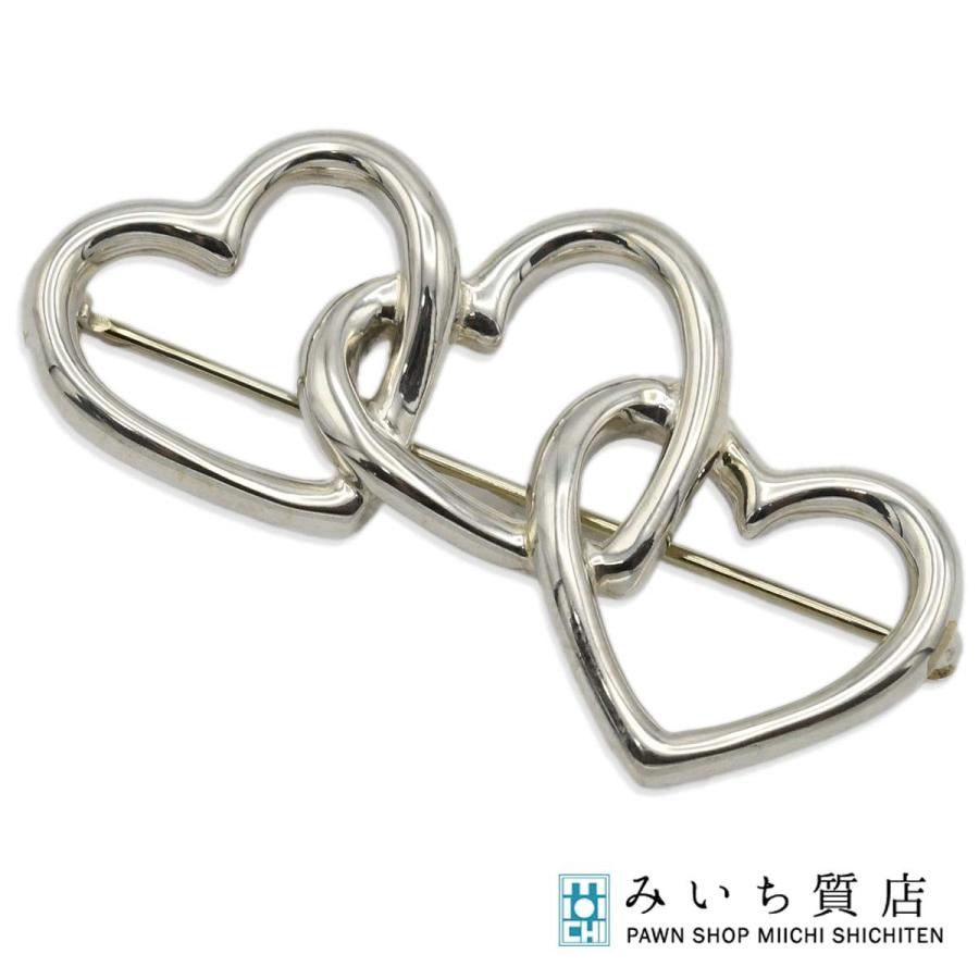質屋 TIFFANY&Co. ティファニー ブローチ トリプルハート シルバー 925