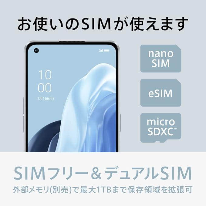 OPPO Reno7A スターリーブラック CPH2353 docomo/au/SoftBank/Rakuten