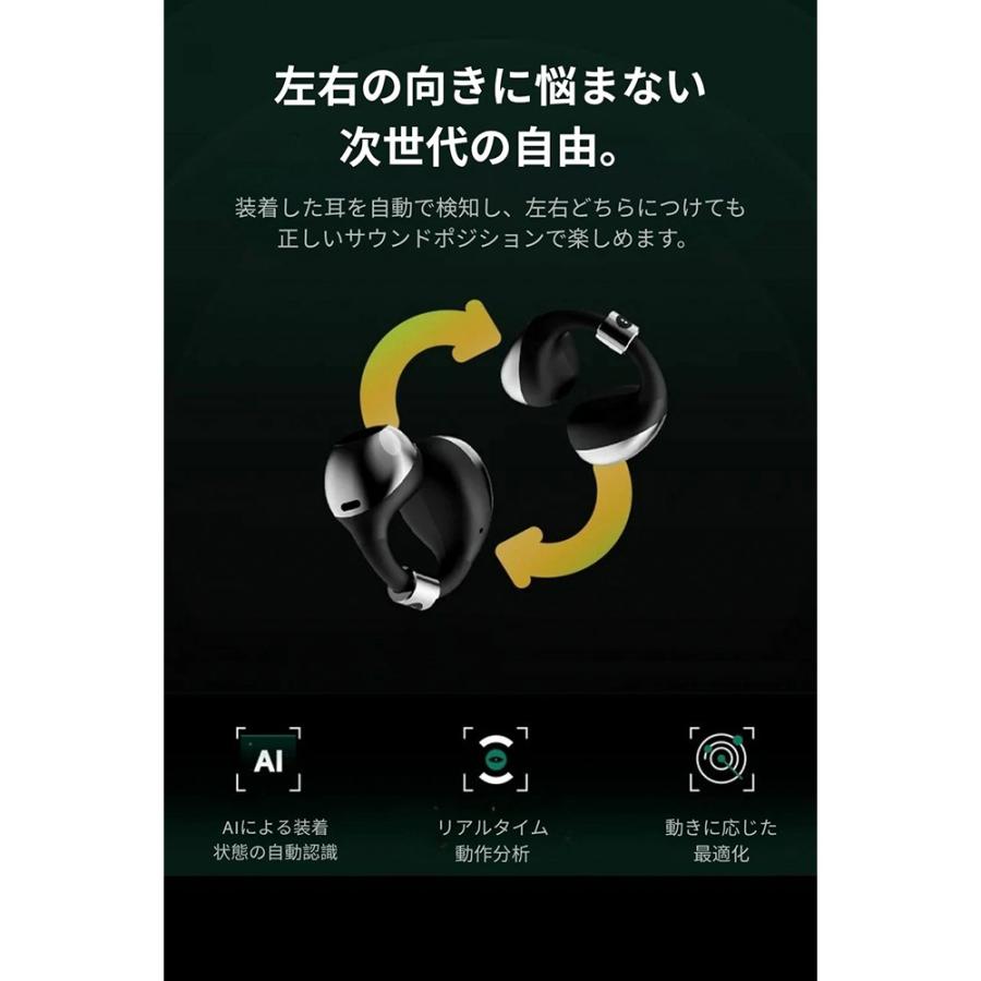 BUTTONS オープンイヤー ワイヤレス イヤホン CLIP (全2色) イヤカフ型