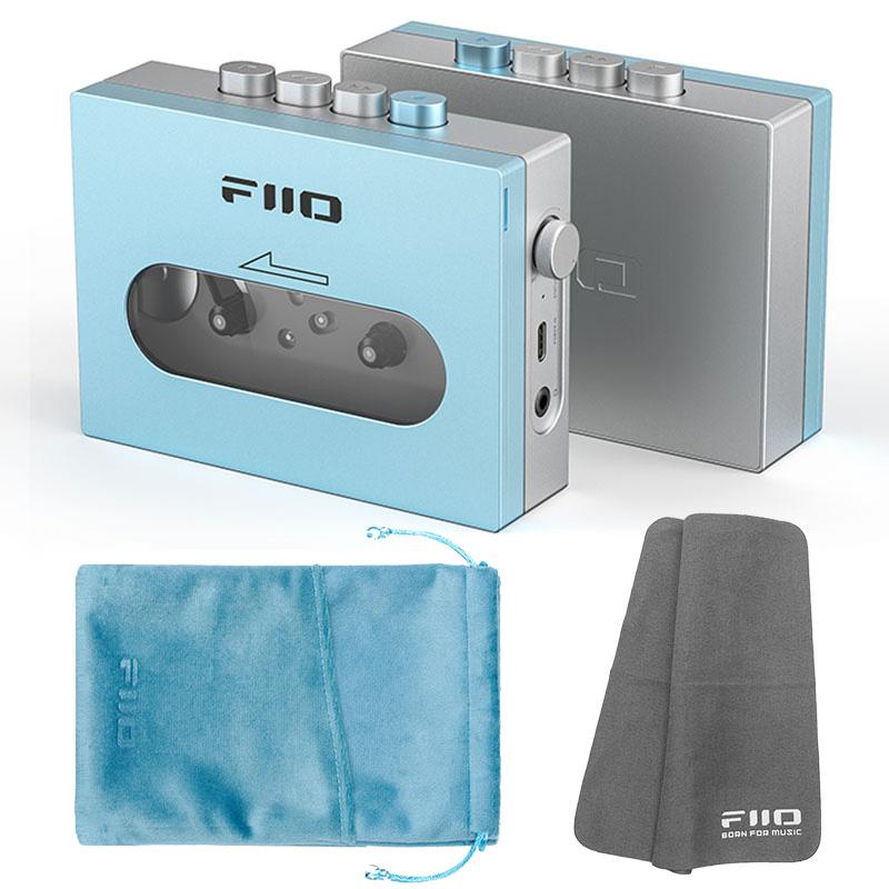 FIIO カセットテープ プレーヤー CP13 ブルー + 専用ポーチ ST-CP13