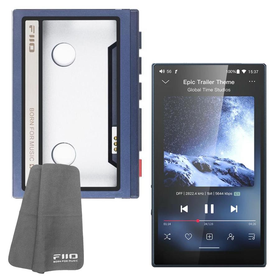 FIIO デジタルオーディオプレーヤー M21 ブルー + 専用ハードケース SK