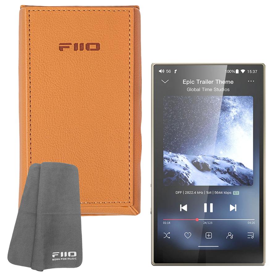 FIIO デジタルオーディオプレーヤー M21 ゴールド + 専用レザーケース