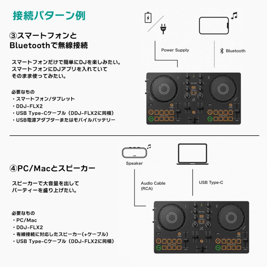AlphaTheta DJコントローラー DDJ-FLX2 + ダストカバー付き 【 PIONEER