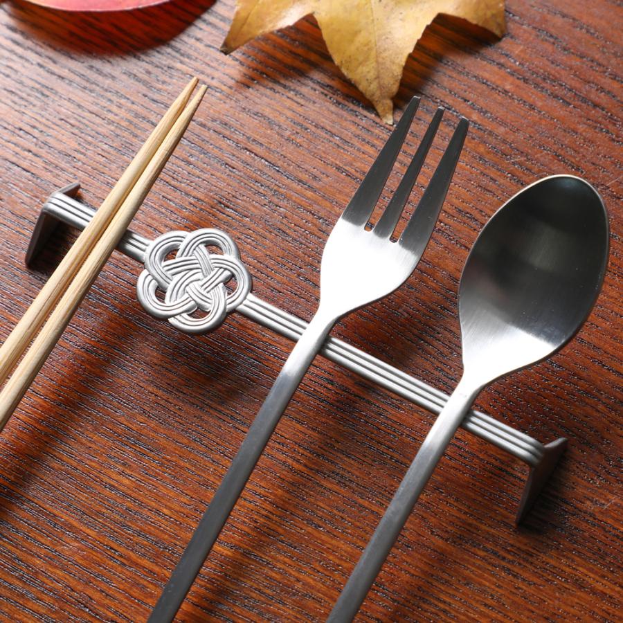 mizuhiki カトラリーレスト ロング シルバー 爆買 : 京都匙亀 - 通販