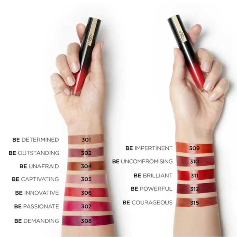 ロレアル パリ ブリリアントシグネチャー リップ グロス 並行輸入品 赤