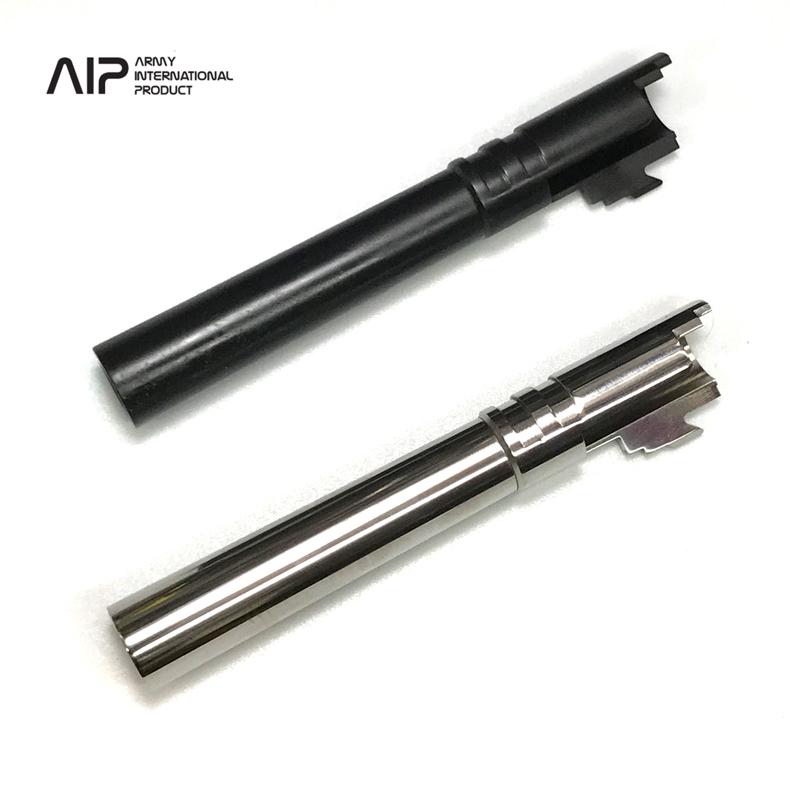 AIP マルイ ハイキャパ5.1対応 14逆ネジ付 SVステンレス BKスチール