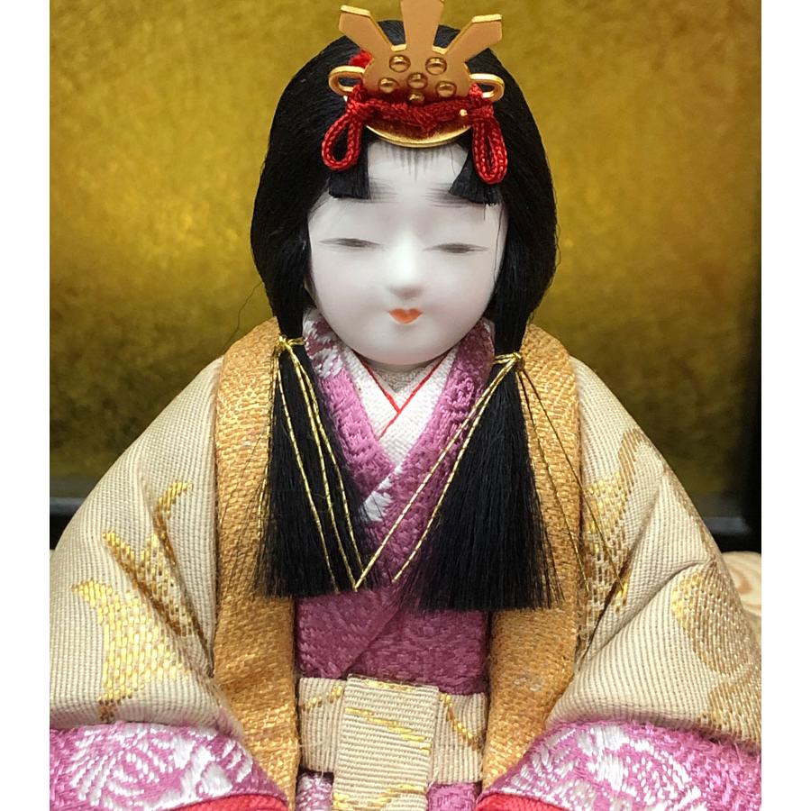 人形師 大里 彩 作 木目込み親王飾り「さくら 7102」 雛人形 ひな人形